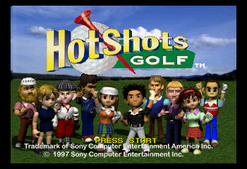 Hot Shots Golf Title Screen